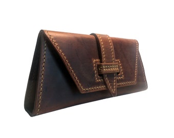 Wzór PDF na damską kopertówkę, ręcznie robiona skórzana torebka