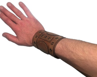 Leather Cuff Pattern, Handmade Bracelet PDF (A4 Printable)