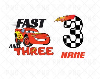 Rapide et trois anniversaire PNG, voitures anniversaire PNG, anniversaire de course de voiture, 3 anniversaire Lightning Mcqueen, 3e anniversaire course numérique, troisième anniversaire