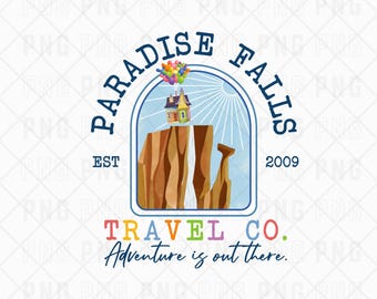 Disney Up Paradise Falls Travel Co PNG, Montgolfières Up House, l'aventure est là