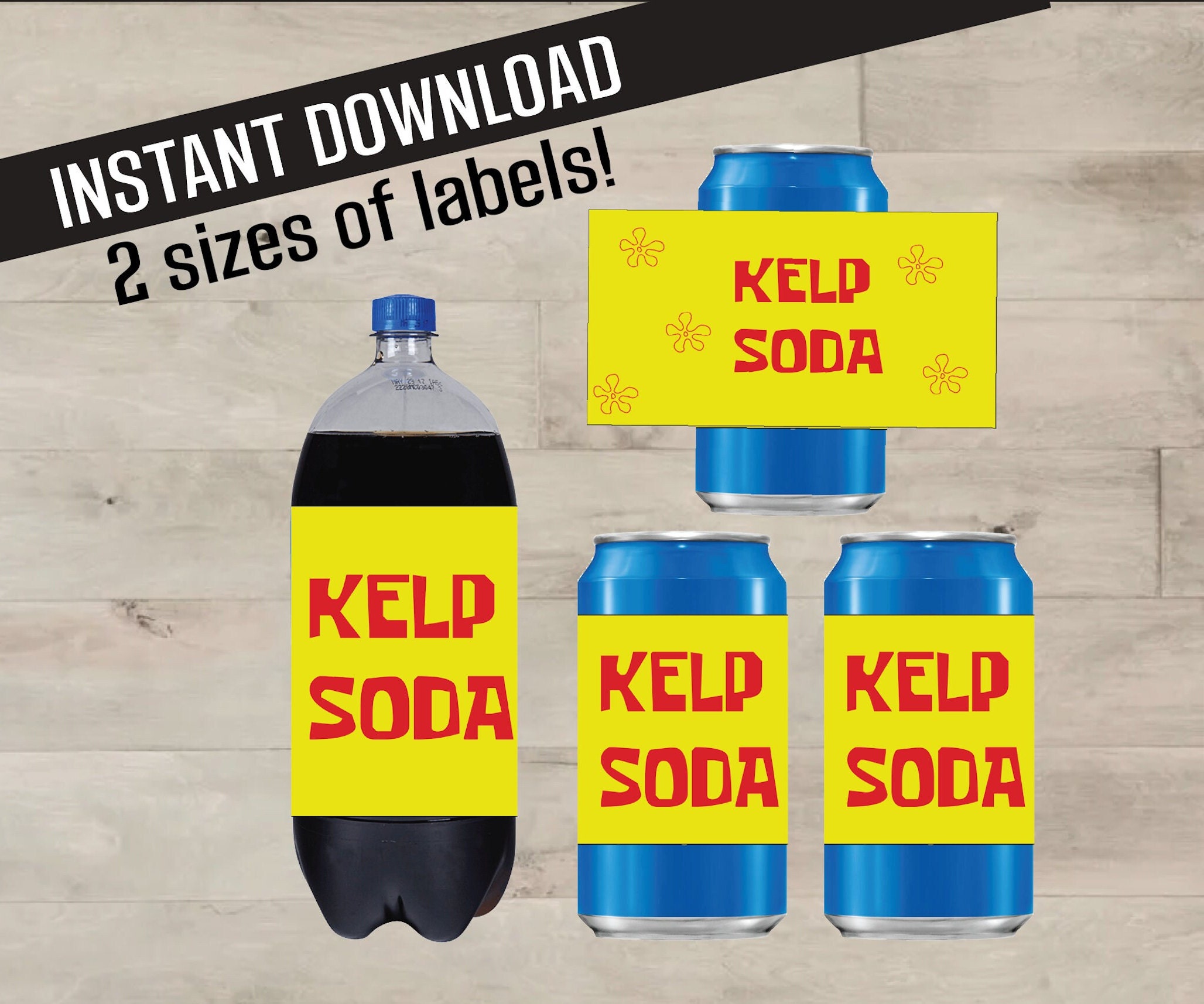 Spongebob Squarepants Water Labels Spongeboob Printable