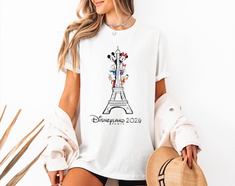 Disneyland Paris 2026, Micky und Freunde, Eiffelturm, Disney Familienausflug Passende Shirts