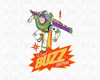 The Original Buzz Lightyear Rocket PNG, Toy Story digital download