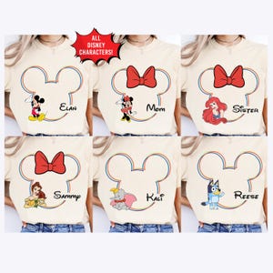 Mickey Ears Sketch Shirt, Family Disney shirts, Mickey Head Shirts, Custom Disney Group Shirts, Disney Matching Shirt, Custom Name Disney