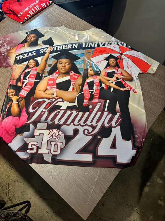 Graduation 3D Custom Shirt (Front)3D (Allover) Custom Shirt/Football/Birthday/Mothers Day/Senior Night/Homecoming /Any Custom 3D Shirt Front