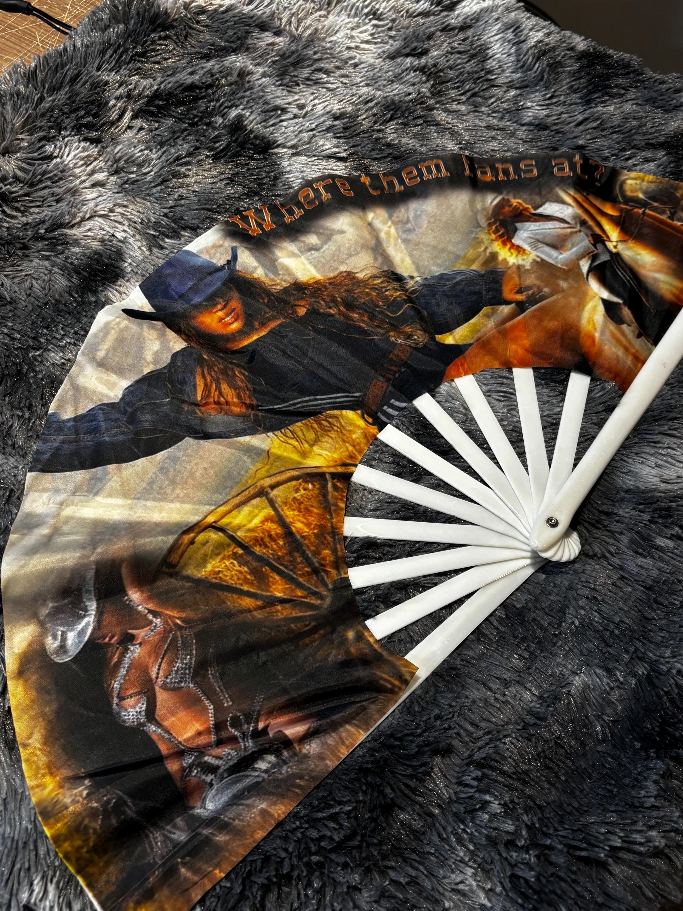 Custom Clacking Fan, Personalized Design Where Dem Fans At - Etsy