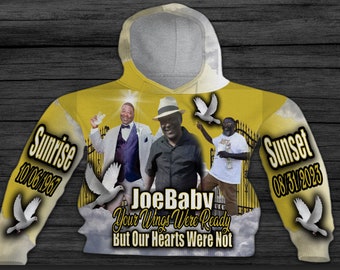 RIP- Rest In Peace Memorial 3D Hoodie (Front & Back)