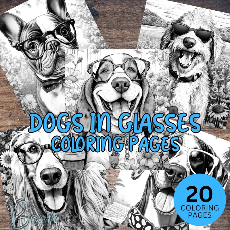 Dog Coloring Page - Etsy