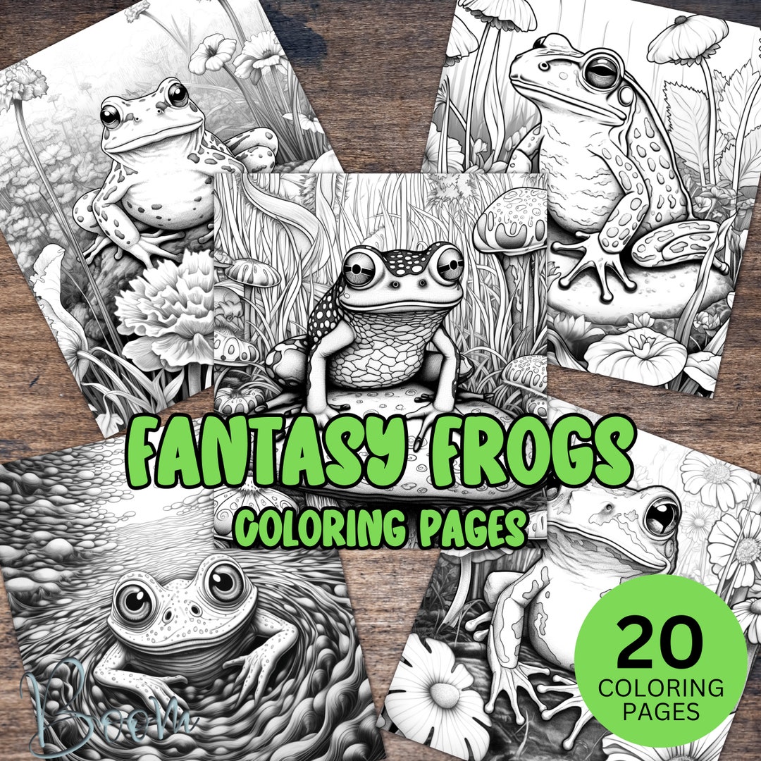 Coloring Book Pages Of Frogs Fan Art