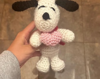 Mini Crochet Snoopy Plush