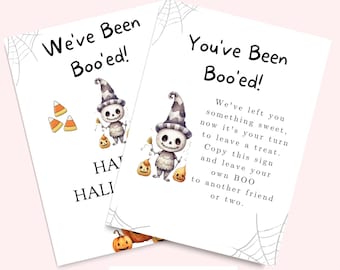 You've Been Booed Printable Letter, Halloween Boo Basket, Ghost Card ...