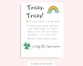 Leprechaun Printable Letter for Kids, Saint Patrick's Day Kid Activity ...