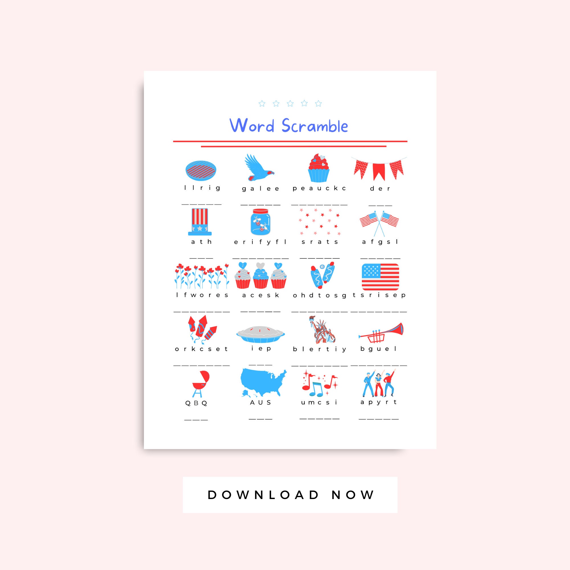 Fourth of July Printable Activities for Kids America Independence Day Fourth of July Printable Activities for Kids America Independence Day