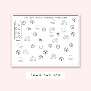 Saint Patrick&#39;s Day coloring page, Leprechaun Kid Activities, Printable Preschool, Instant download Worksheet, March themed, St. Patty&#39;s Day