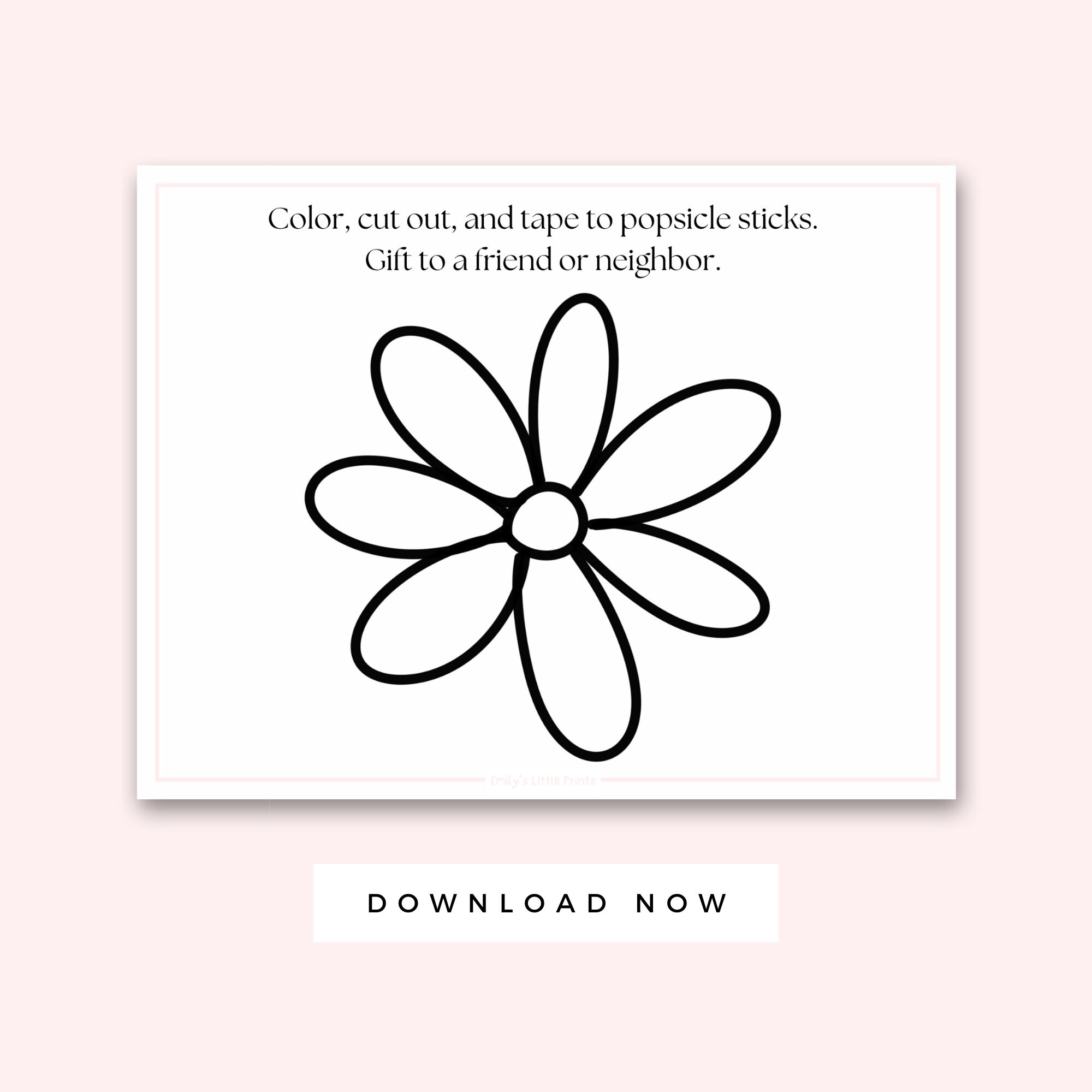 May Day Cards for Kids Printable 4x6 Inch With Flower Cutouts, May Day ...