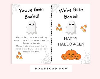 Work You've Been Booed Printable Letter, Halloween Boo Basket, Ghost ...