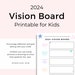 Vision Board Printable for Kids, Home Learning Activity, Kids Printable ...