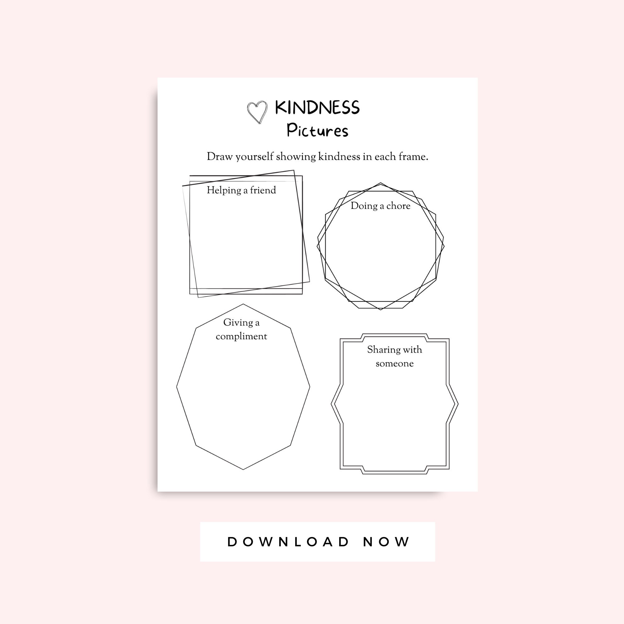 Kindness Activity For Kids Printable