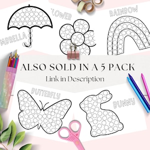 Spring Dot Marker Activity, 1 Page Butterfly Do a Dot, Spring Printable ...