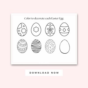 Easter Activity Pack for Kids, Easter Themed Worksheets for Preschool ...