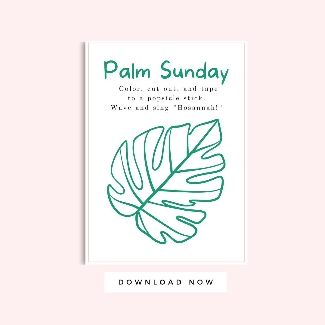 Palm Sunday Kid Activity Printable - Il 1080xN.4783481793 Bvtn 