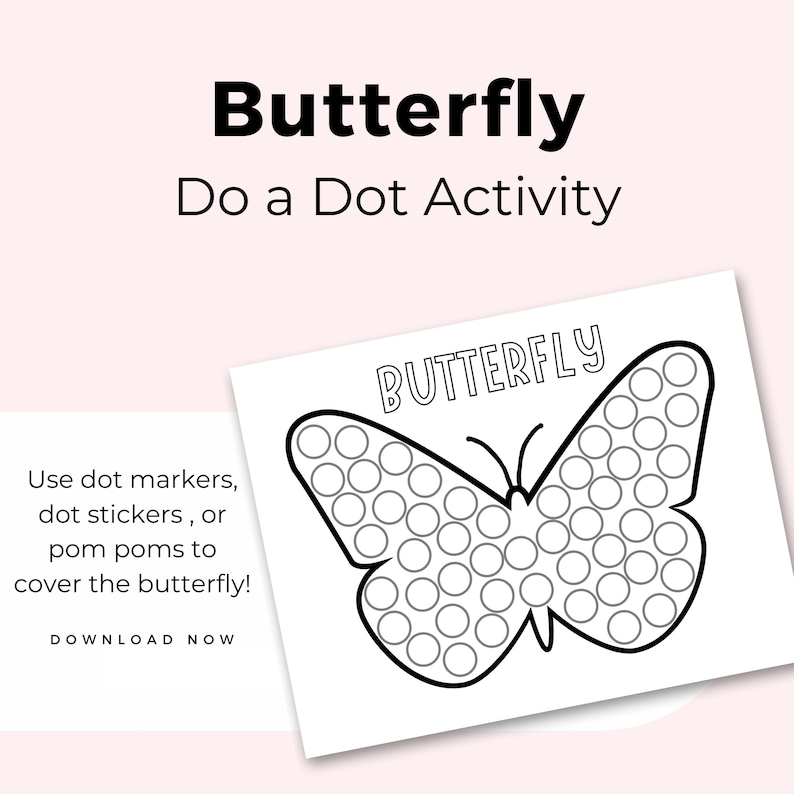 Spring Dot Marker Activity, Do a Dot Printables for Kids, Preschool ...