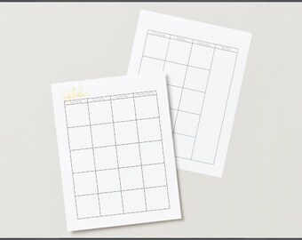 May include: Two blank printable calendar pages. The top page is a monthly calendar for September. The bottom page is a weekly calendar with columns for each day of the week.