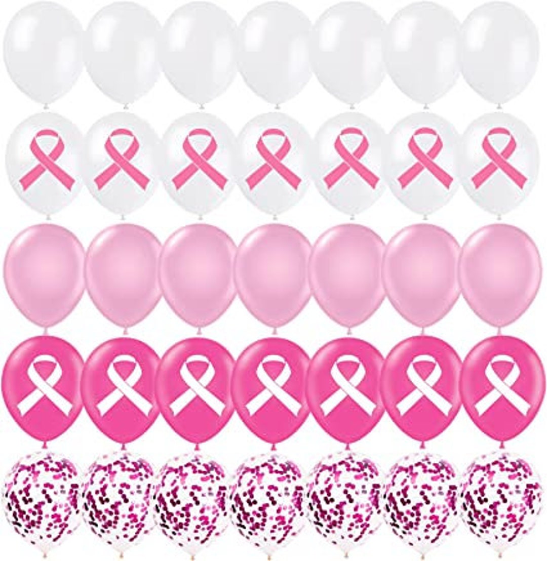 Breast Cancer Balloons 50 Pcs. Balloons Breast Cancer Etsy