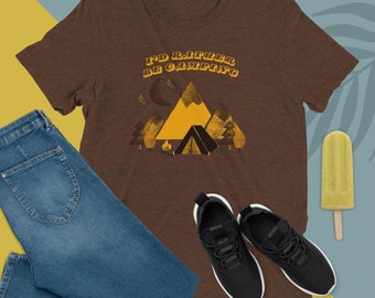 T-shirt à manches courtes Je préfère camper