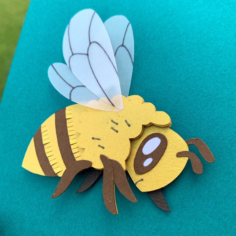 Bee Svg | Shadow Box Template | Honeybee Svg | Bee Shadow Box | Insect ...