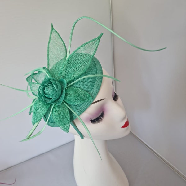 Green Fascinator Etsy UK