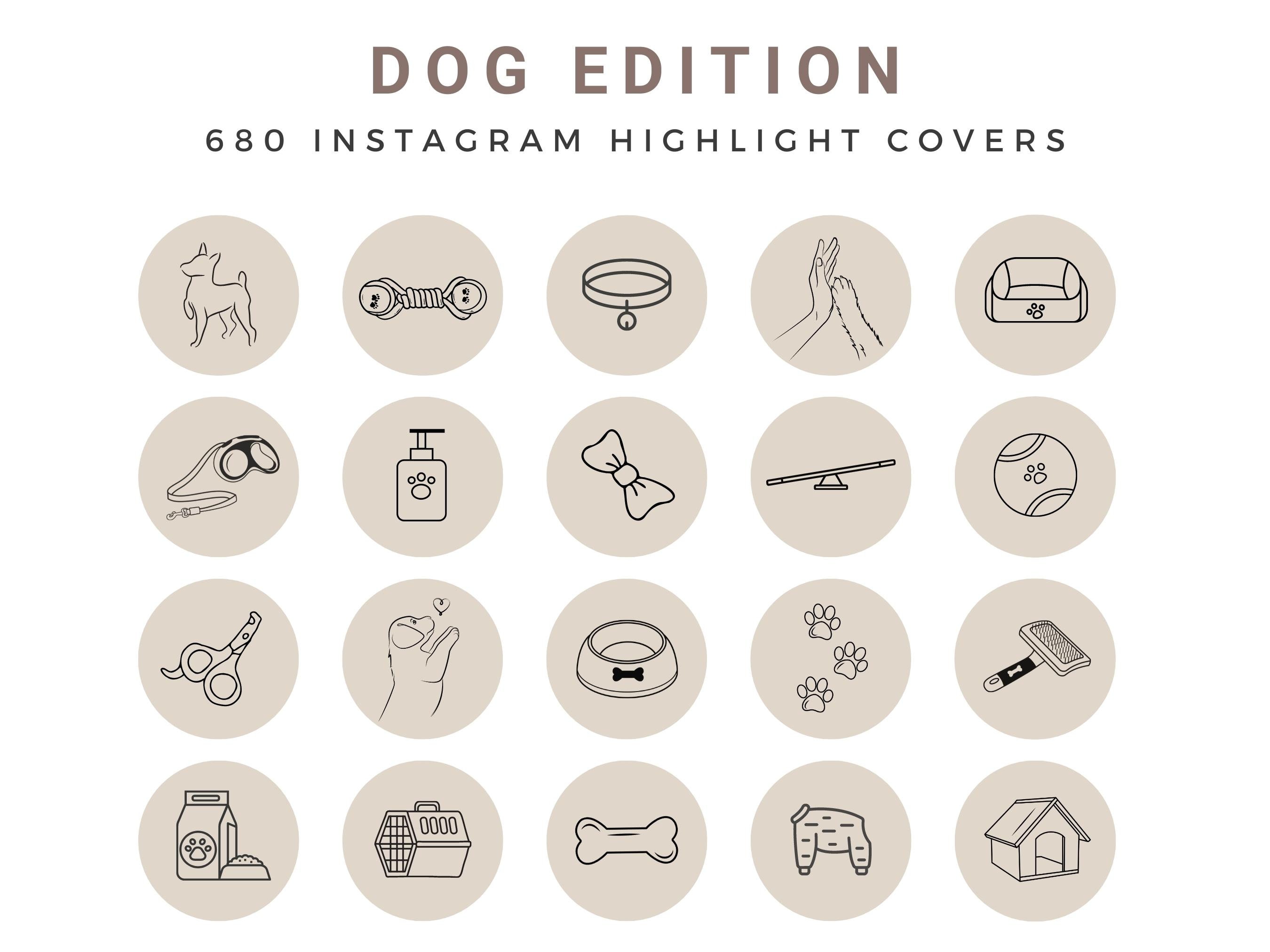 Dog Instagram Highlight Covers Daily Pets Cover Icons Animal - Etsy