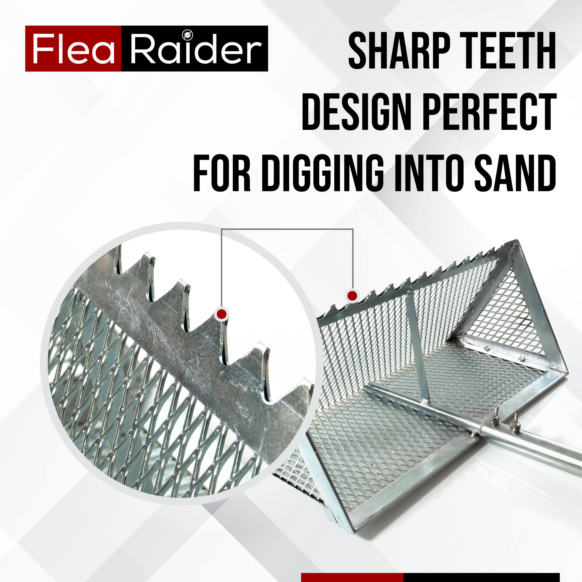 Nesting Pads Sand Fleas Rake, Stainless Steel Sand Sifter