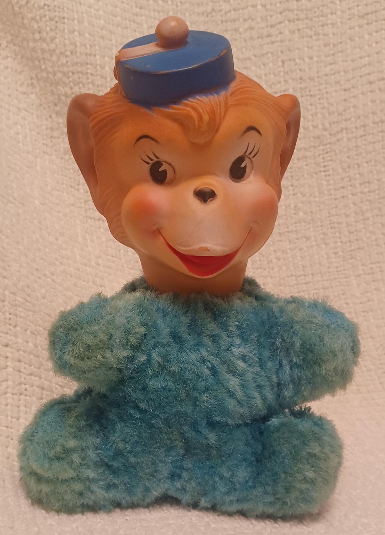 Vintage Rubber Face Plush Monkey - Etsy