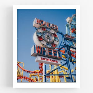 Wonder Wheel - Coney Island, Brooklyn NYC | Street Photography Art Print (8&quot; x 10&quot;,  12&quot; x 15&quot;, 16&quot; x 20&quot;, 20&quot; x 25&quot;, 24&quot; x 30&quot;)