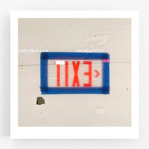 Exit - Upper East Side, NYC | Street Photography Art Print and Wall Poster (10" x 10", 16" x 16", 20" x 20", 24" x 24", 30" x 30")