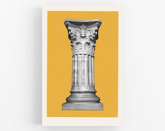 Astoria 1: Greek Corinthian Column - Queens NYC | Street Photography Art Print and Wall Poster (8" x 12", 16" x 24", 20" x 30")