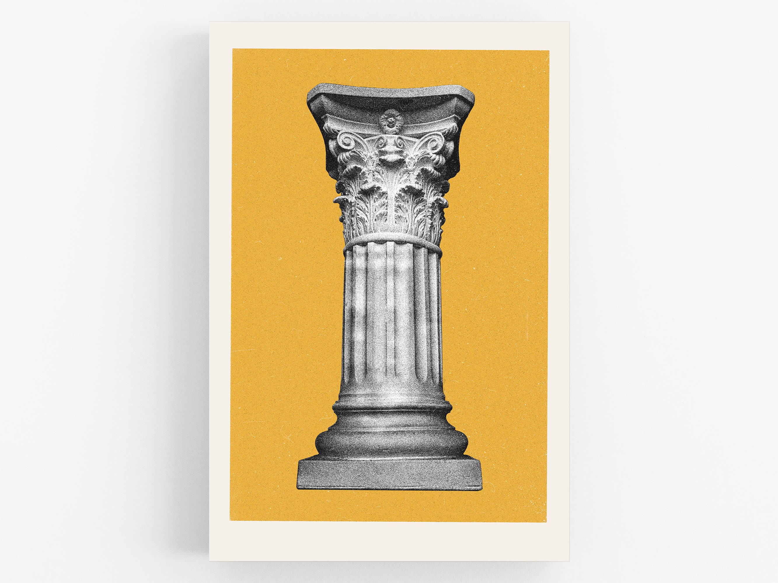 Astoria 1: Greek Corinthian Column - Queens NYC | Street Photography Art Print and Wall Poster (8" x 12",  12" x 18", 16" x 24", 20" x 30")