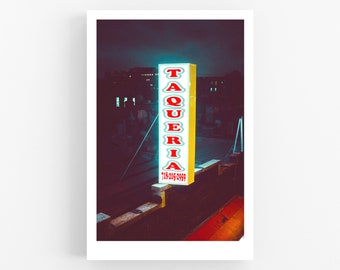 Taqueria - Jackson Heights, Queens NYC | Street Photography Art Print and Wall Poster (8&quot; x 12&quot;, 12&quot; x 18&quot;, 16&quot; x 24&quot;, 20&quot; x 30&quot;)