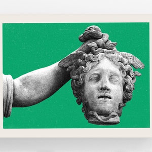 Astoria 7: Head of Medusa - Queens NYC | Street Photography Art Print and Wall Poster (9" x 12", 18" x 24", 30" x 40")