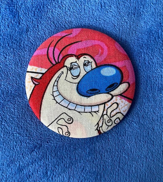 Stimpy Ren and Stimpy Button Etsy