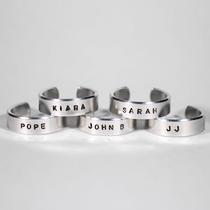 Outer Banks Name Rings | Character Inspired Adjustable Rings
