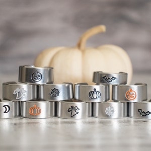 Halloween Rings | Hand Stamped Halloween Rings