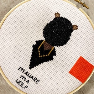 Cross Stitch TEMPLATE Yeezus Bear - with or without mask