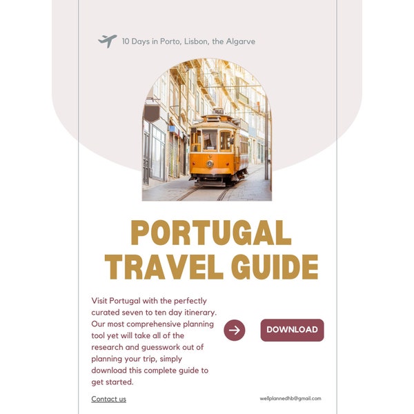 Discover Portugal's Magic: 8 Day Travel Guide | Porto, Lisbon, Algarve | Download Now
