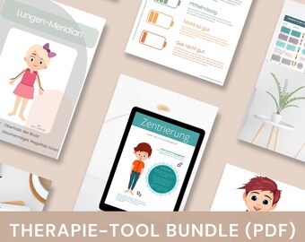 Puede incluir: Un conjunto de herramientas de terapia imprimibles en PDF para niños. Las herramientas incluyen un diagrama del meridiano del pulmón, una autoevaluación de los niveles de energía y un ejercicio de centrado.