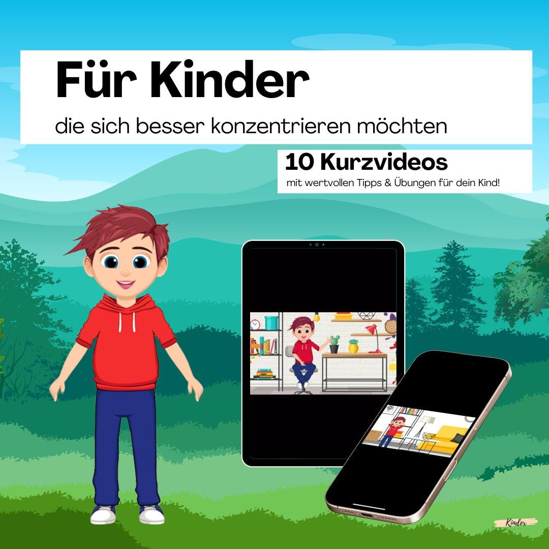 With Joy to learning success, concentration, concentration aid, concentration game, concentration videos, concentration gift child, learning