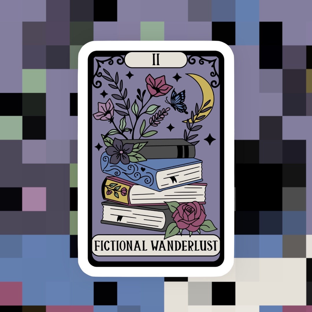 Reader Fictional Wanderlust Tarot Sticker Spicy Books Etsy
