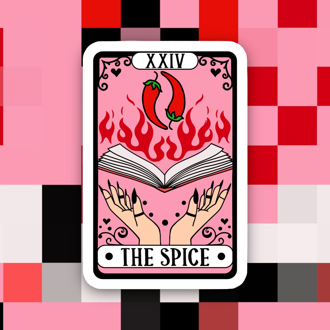 Reader Smut the Spice Tarot Card Sticker Spicy Books Romance Etsy