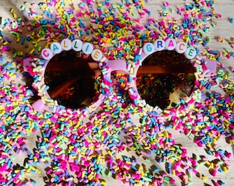 Childrens Personalized Sunglasses | Sprinkles Kids Sunglasses | Customized Sun Glasses | Custom Sunnies |  Kids Sunglasses | Name Sunglass